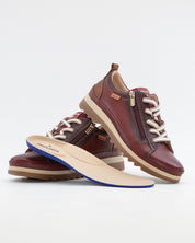 ZAPATO DE CORTE DEPORTIVO MUJER CORDON Y CREMALLERA PIKOLINOS  ARCILLA W3W-6979 VIGO