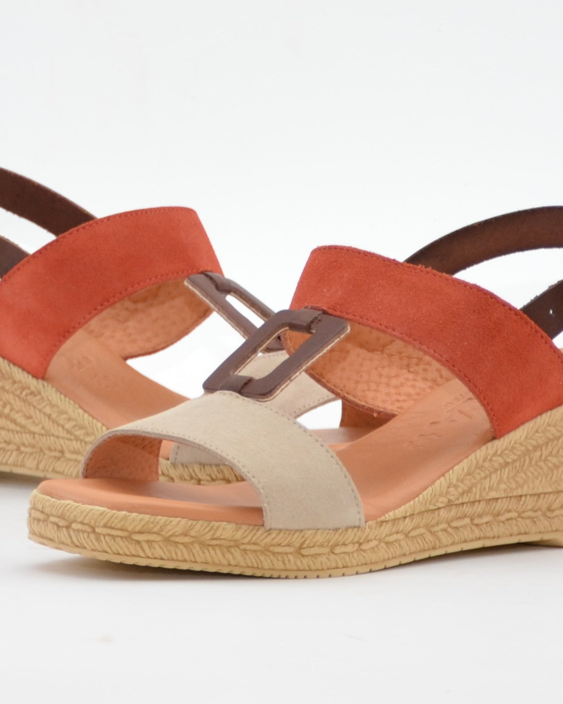 SANDALIA CUÑA MUJER BICOLOR KAOLA 1121 COMBI NORDICK