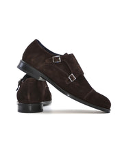 ZAPATO HOMBRE MONKSTRAP SERRAJE MARRON DOS HEBILLAS