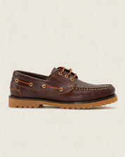 NAUTICO HOMBRE COLOR MARRON SEAHORSE PISO DE GOMA COSIDO