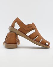 SANDALIA HOMBRE VELCRO COLOR CUERO SUELA EXTRALIGHT CALLAGHAN 92311