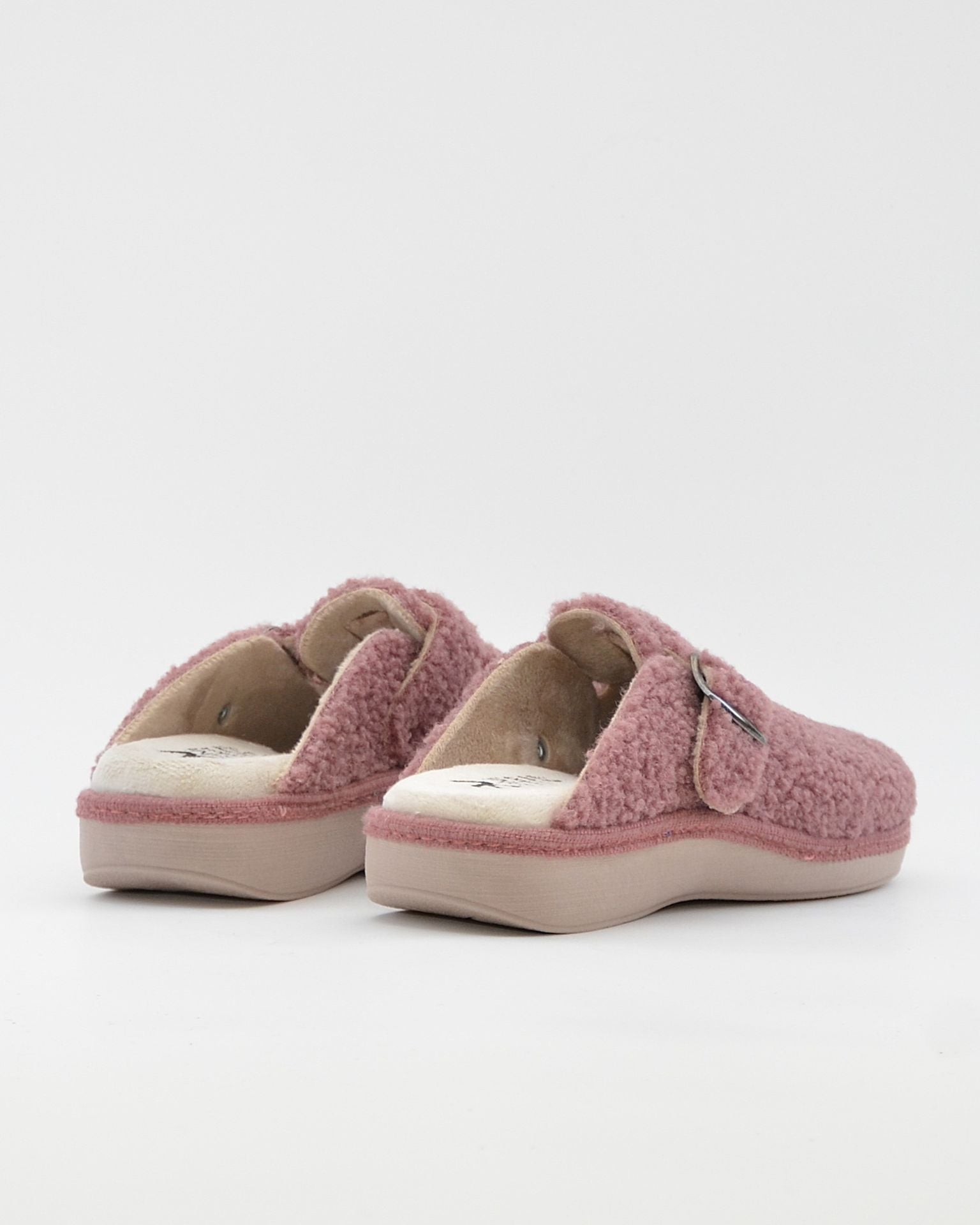 ZAPATILLAS DE CASA MUJER CON HEBILLA SALVI 29L-000 TEDDY MALVA