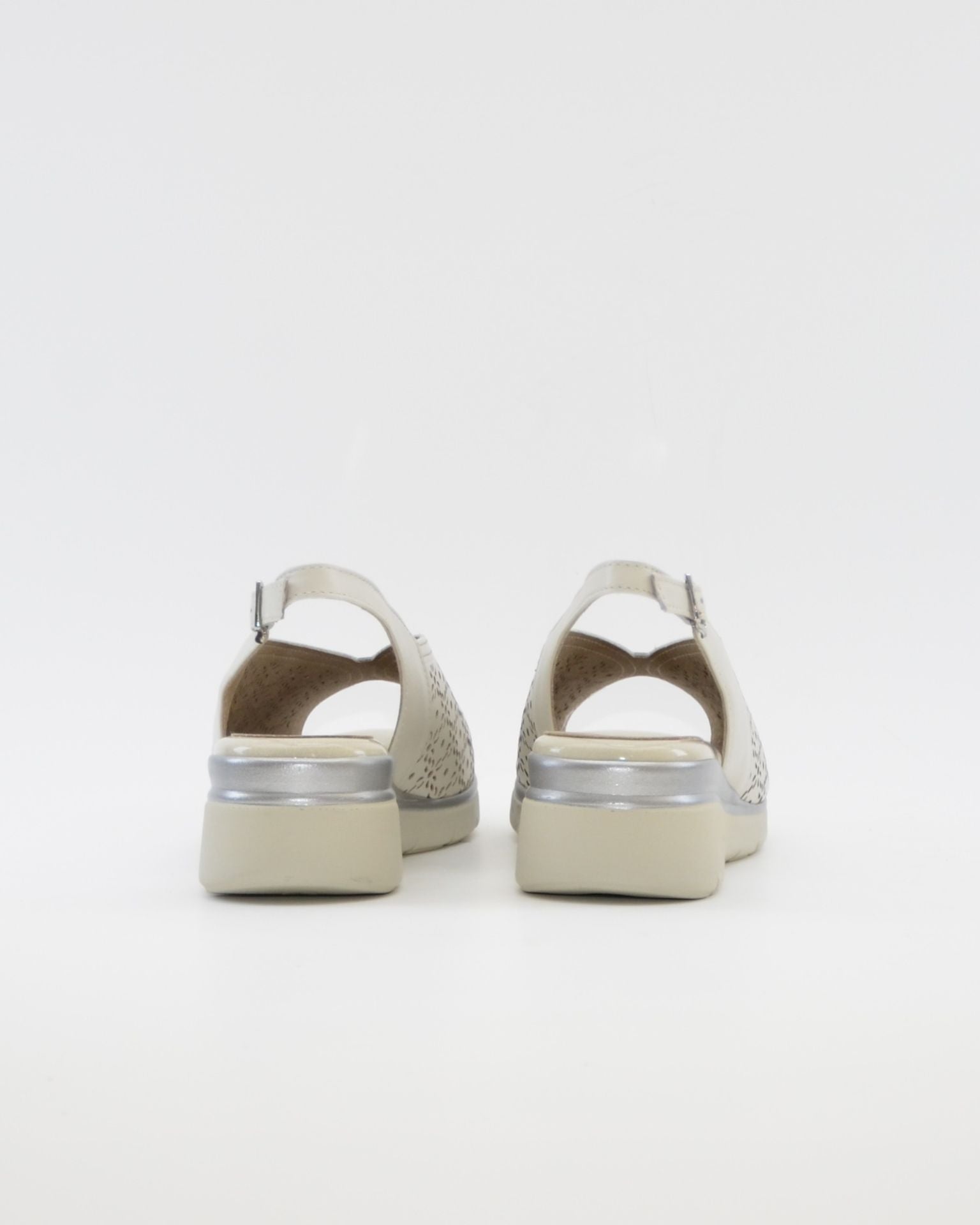 SANDALIA CUÑA BAJA MUJER ANCHO ESPECIAL PITILLOS 11040 GLACIAL
