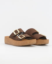 SANDALIA BIO PLATAFORMA NOBUCK MARRON HAPPY MONK GOMERA 002