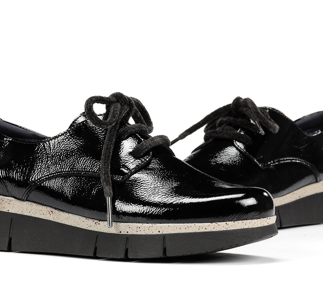 ZAPATO CORDON CHAROL NEGRO D9328 INDIA
