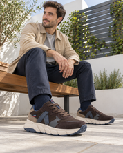 ZAPATO DE CORTE DEPORTIVO HOMBRE CALLAGHAN SERRAJE MARRON 63804 SUELA EXTRALIGHT
