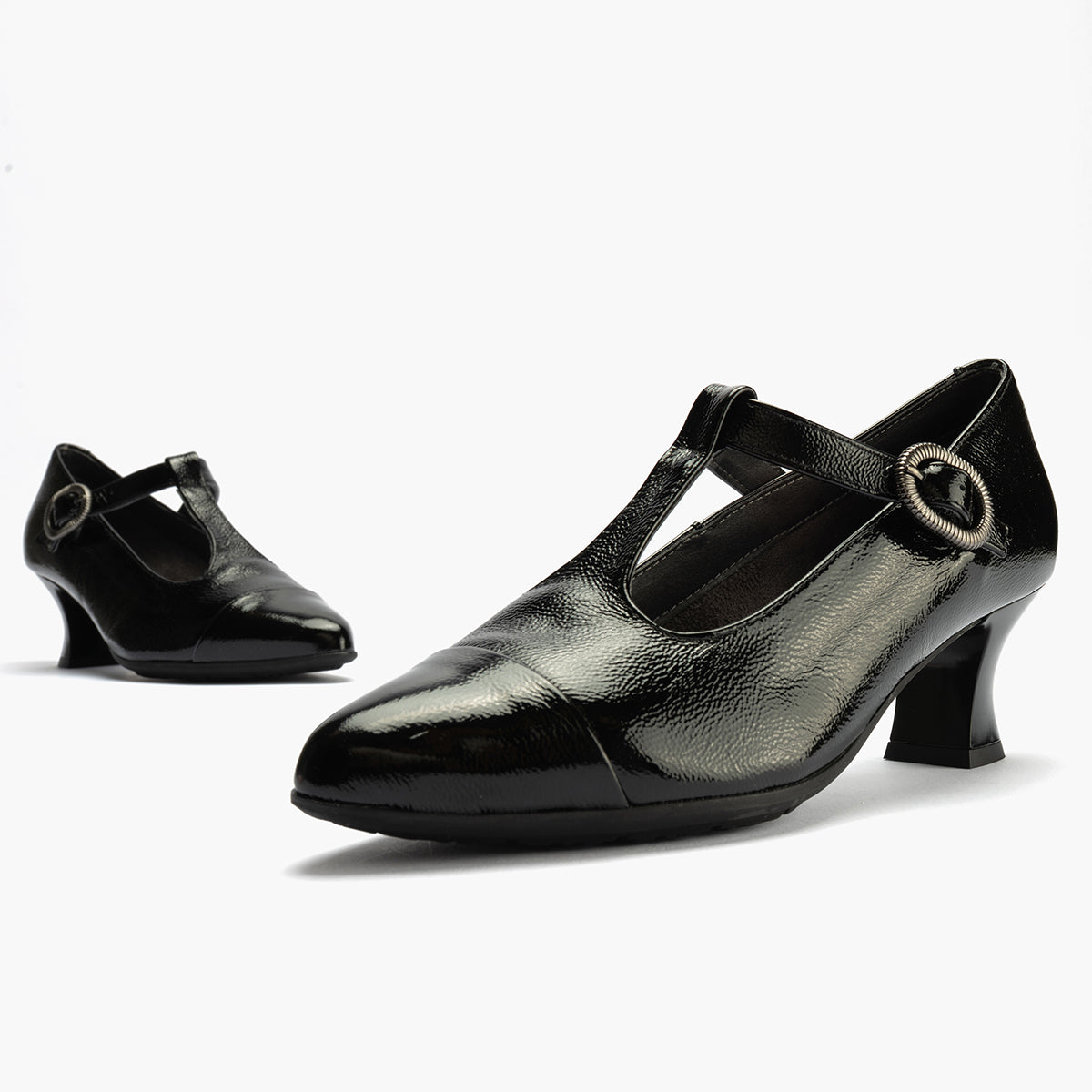 ZAPATO MARY JANE CHAROL NEGRO 10853