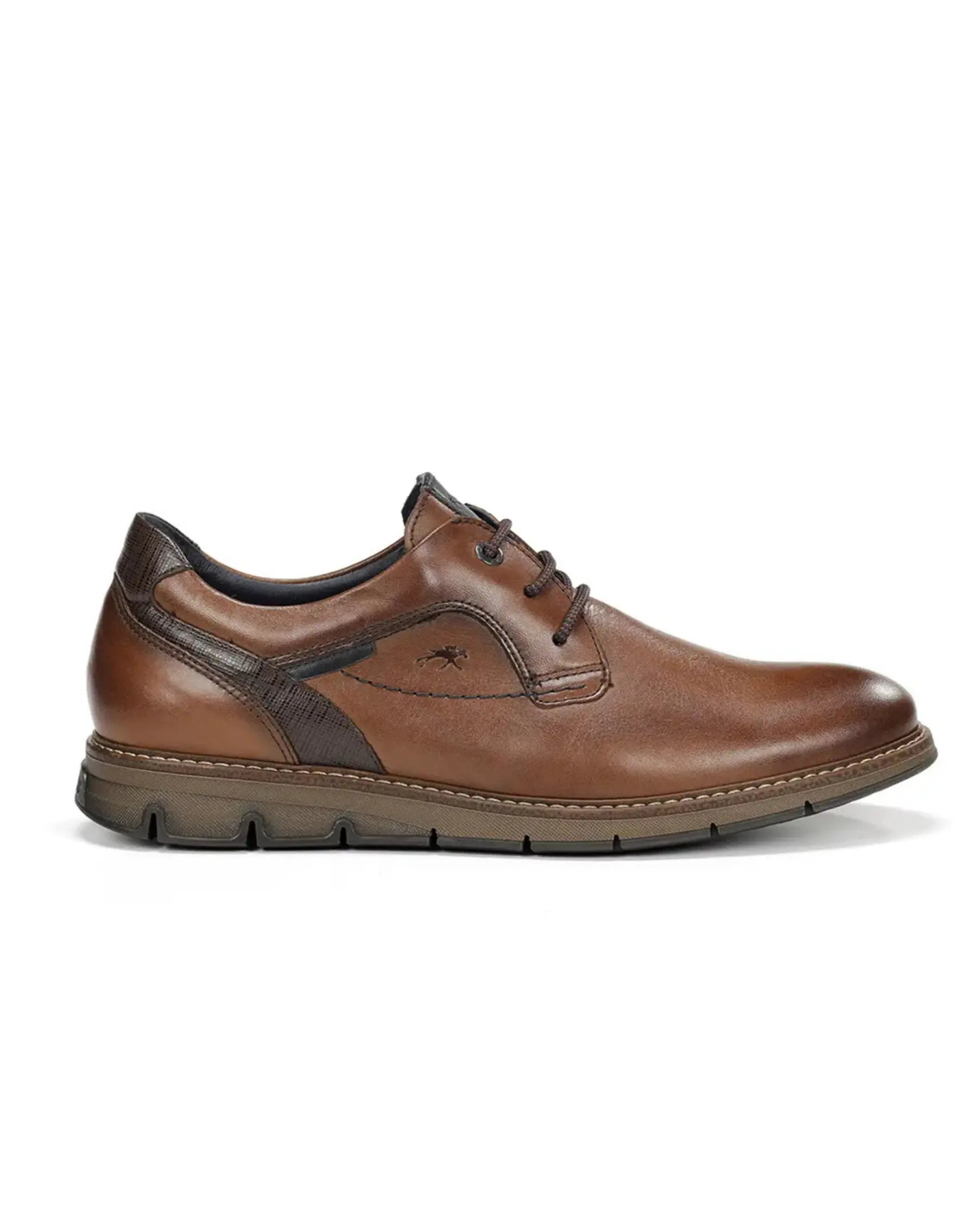 ZAPATO HOMBRE CORDON FLUCHOS CASUAL F0974 KIRO HABANA CAMEL