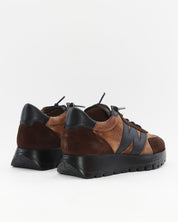 ZAPATO DE CORTE DEPORTIVO WONDERS A-24111 CONBINADO MARRON NEGRO