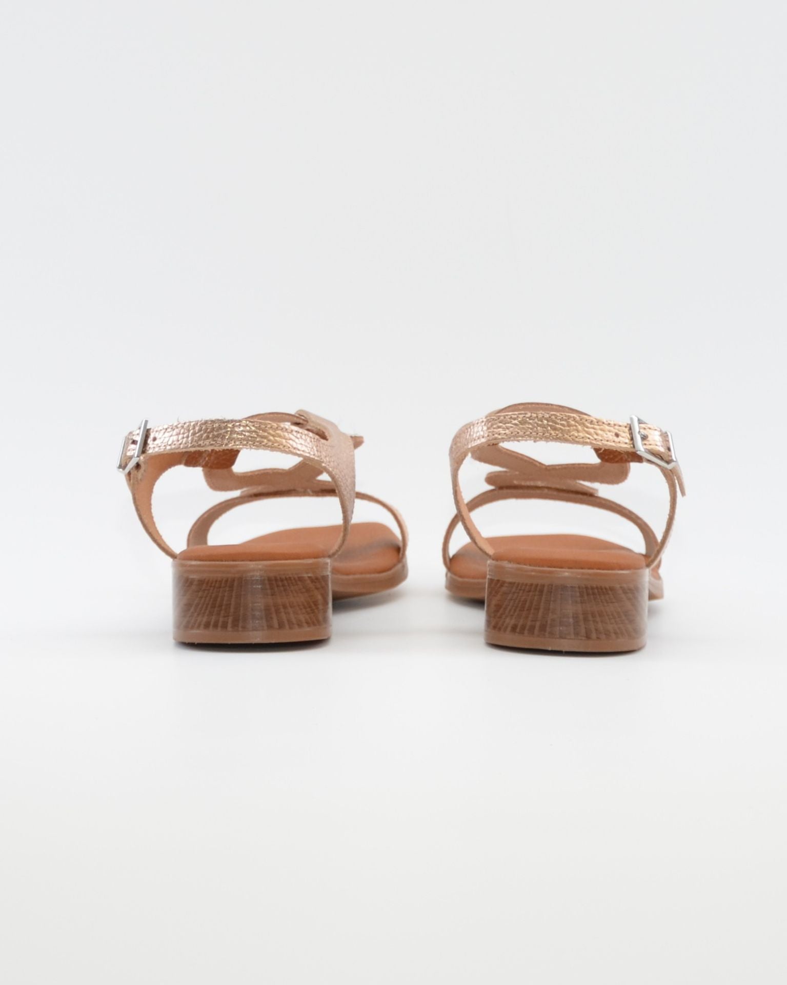 SANDALIA MUJER TACON BAJO PLANTA DE GEL OH MY SANDALS 5893 CAVA COMBI
