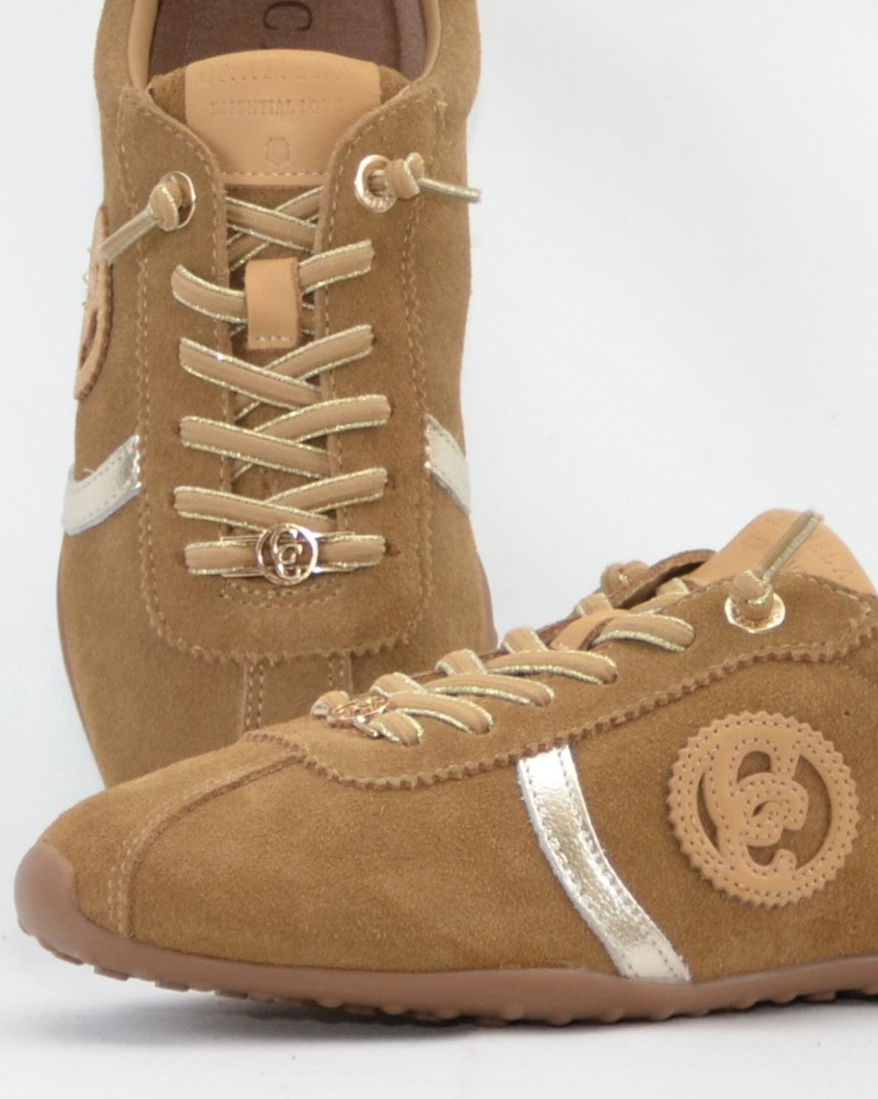 DEPORTIVO MUJER PLANO SERRAJE CAMEL CORDON ELASTICO CARMELA 163173