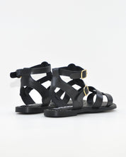 SANDALIA ROMANA MUJER PIEL COLOR NEGRO LACOMBA PERIWINCLE