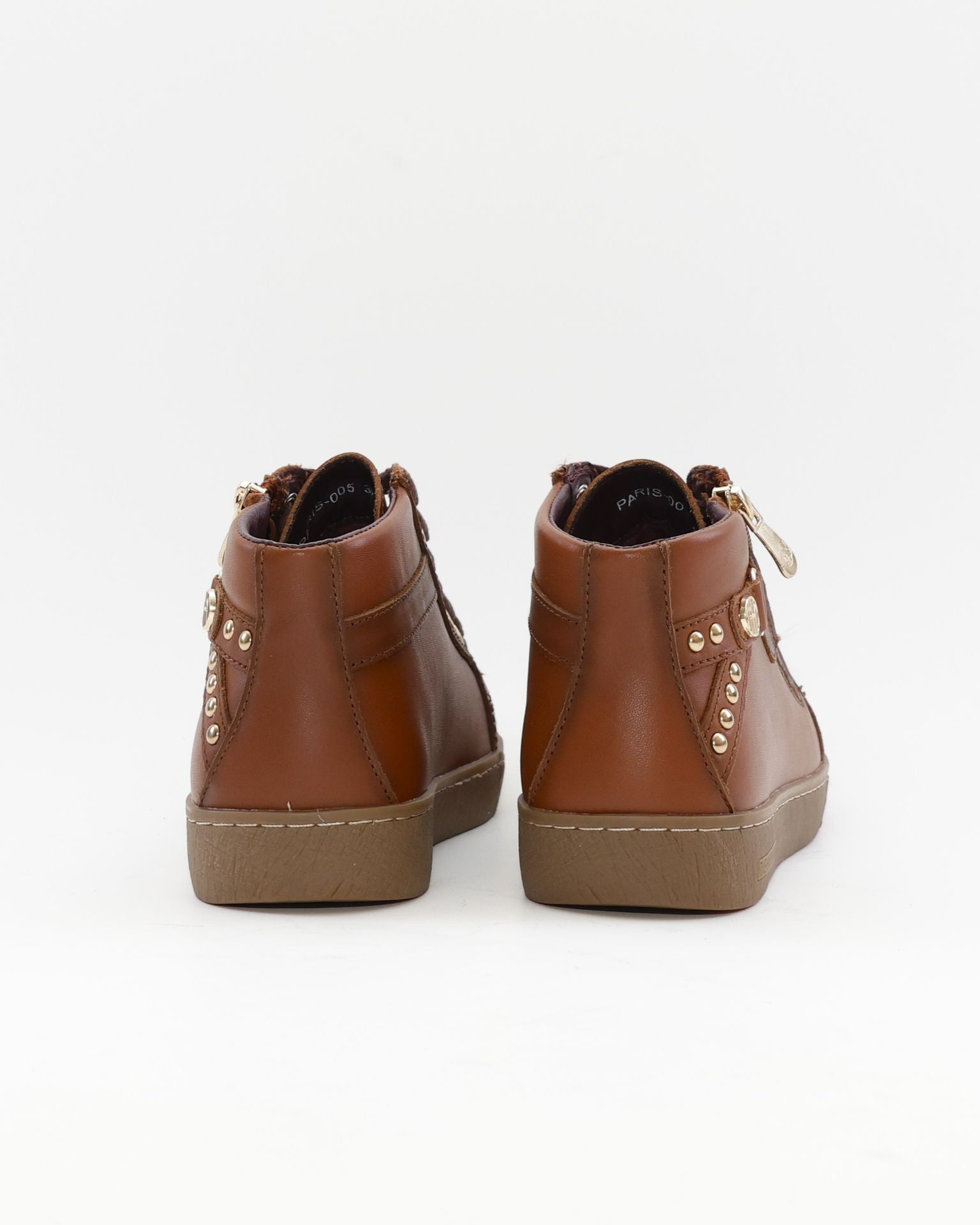 BOTIN DEPORTIVO PLANO MUJER COLOR CUERO THE HAPPY MONK PARIS 005