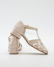 SANDALIA CANGREJERA MUJER CHAROL BEIGE LACOMBA GAILLARDIA