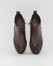 BOTIN MUJER MARRÓN TACON ANCHO FLUCHOS NYDIA F1798