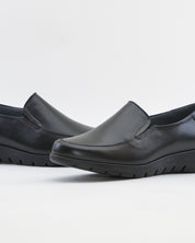 ZAPATO MOCASIN MUJER NEGRO PLANTILLA EXTRAIBLE PITILLOS 107