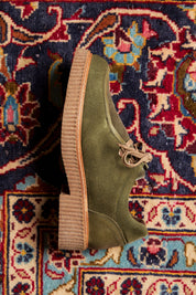ZAPATO WALLABY MUJER SERRAJE VERDE LACOMBA SANTAL