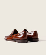 MOCASIN COSIDO A MANO FLORENTIC CHESNUT ANTIFAZ  800 SUELA DE CUERO