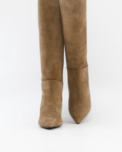BOTA ALTA MUJER TACON ANCHO EN SERRAJE TAUPE PATRICIA MILLER 6961