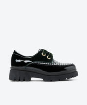 ZAPATOS MUJER CORDON CHAROL NEGRO VERDE LACOMBA DAHLIA
