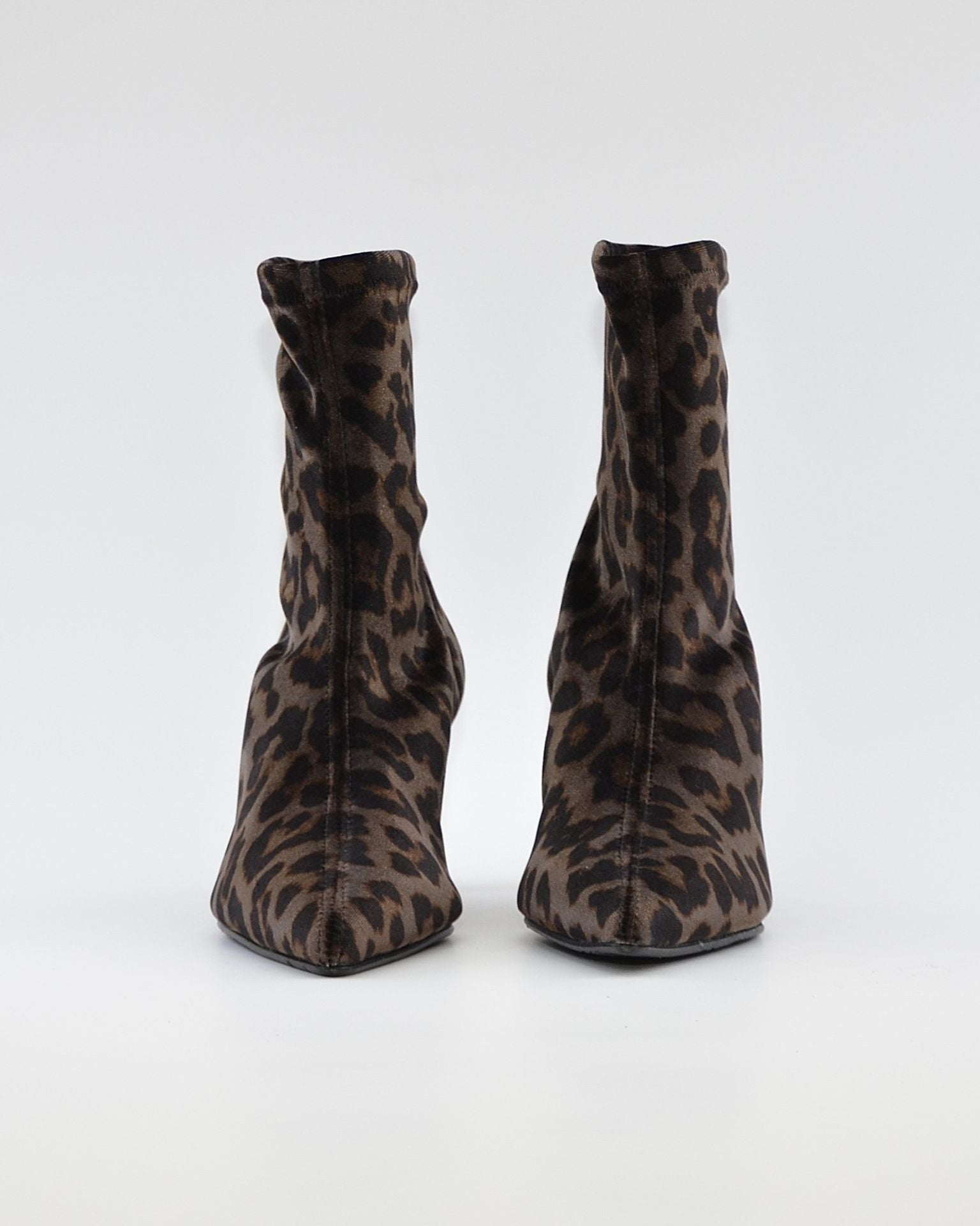 BOTIN LYCRA MUJER COLOR LEOPARDO NEGRO DANIELA VEGA 2475S TERCIOPELO