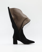 BOTA ALTA MUJER TACON ANCHO EN SERRAJE NEGRO PATRICIA MILLER 6961