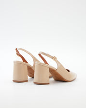 ZAPATO SALON DESTALONADO TACON CUADRADO COLOR BEIGE DANIELA V. 2315CD SAHARA