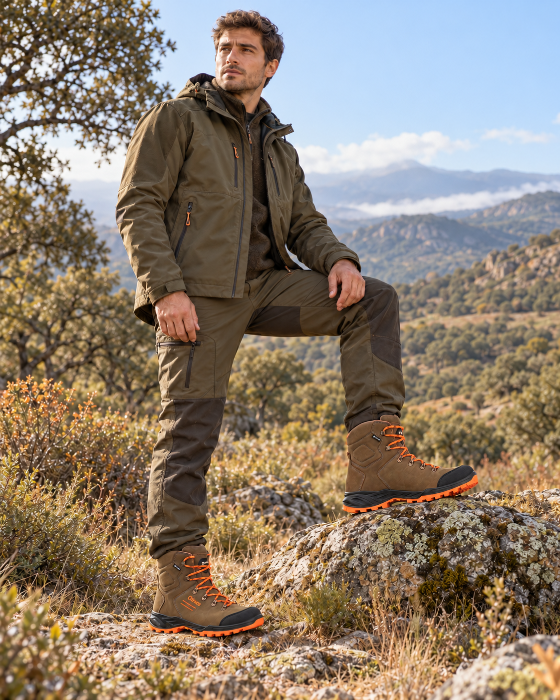 BOTA CAZA CHIRUCA GAME FORCE HI BIS 08 VERDE GORE TEX