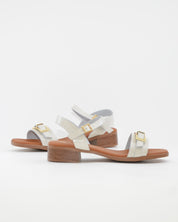 SANDALIA MUJER CHAROL HIELO TACON BAJO PLANTA DE GEL OH MY SANDALS 5993