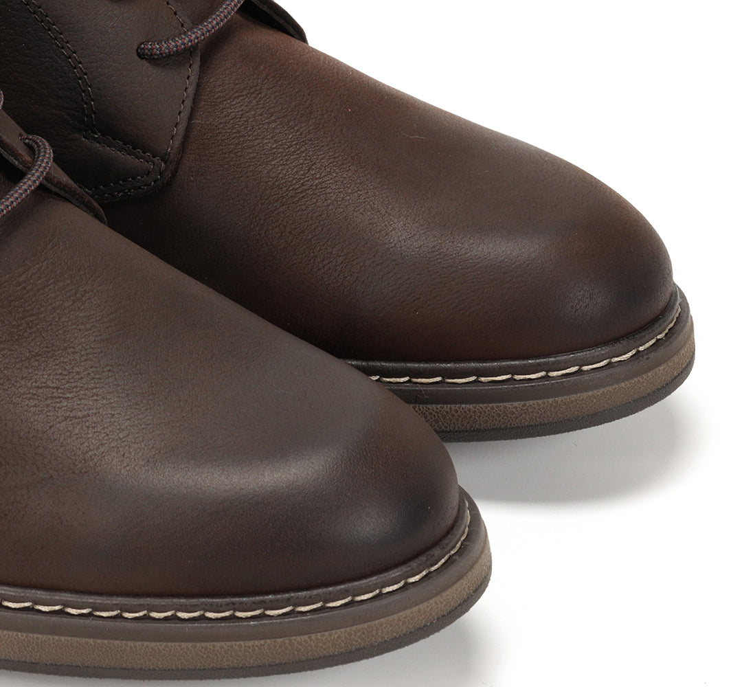 BOTIN CORDON CREMALLERA ENGRASADO MARRON F1590 TRUMAN D.CASTAÑO