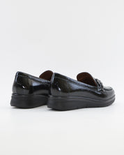 ZAPATO MUJER ANCHO ESPECIAL CON PLANTILLA EXTRAIBLE CHAROL NEGRO PITILLOS 11502