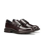 ZAPATO HOMBRE FLUCHOS COLOR MARRON LISO CON CORDONES F0631 BELGAS