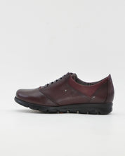 ZAPATO PLANO MUJER BURDEOS CON ELASTICOS FLUCHOS SUSAN F0354