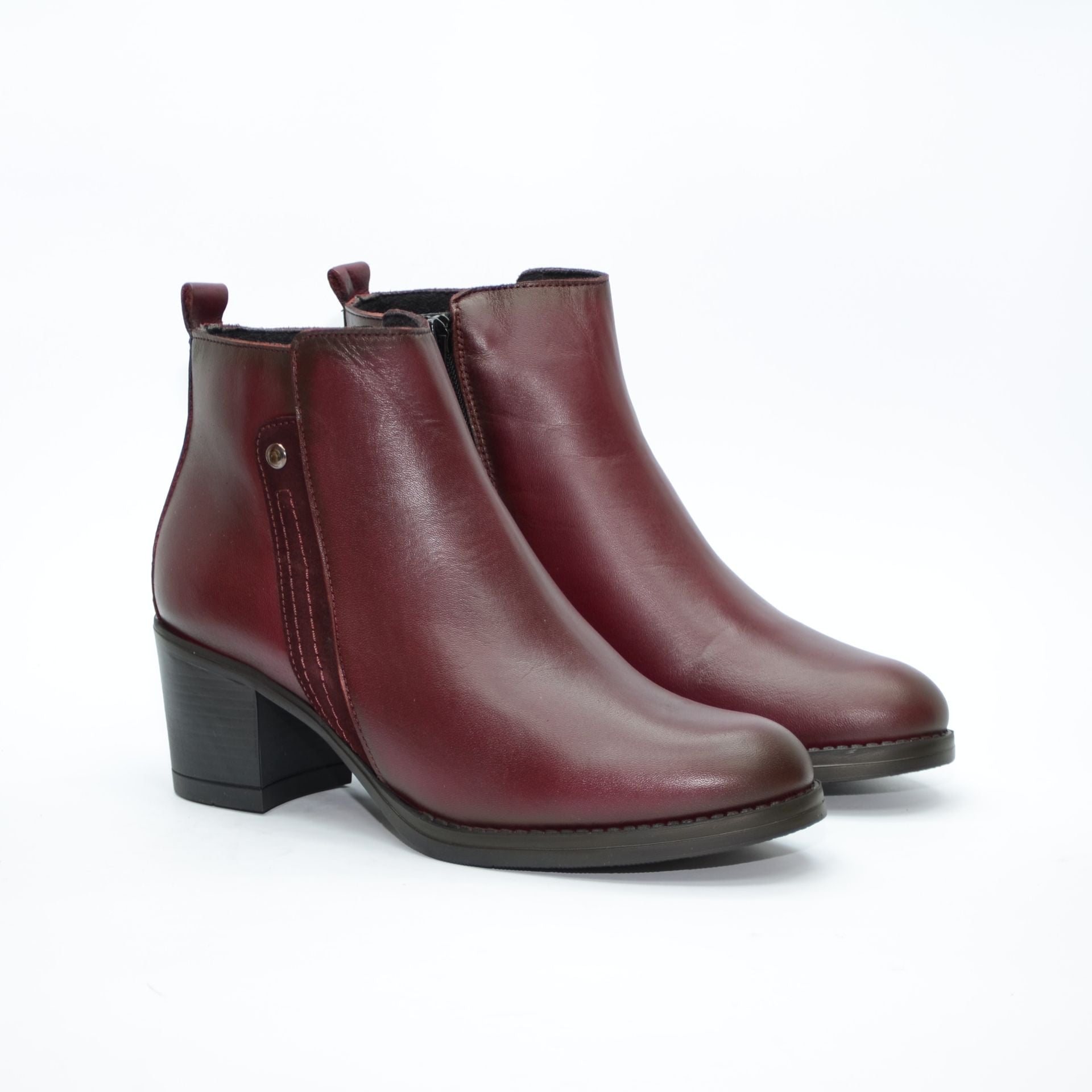 BOTIN TACON CUADRADO SAVAGE BURDEOS 8819