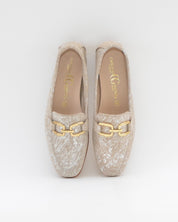 ZAPATO MOCASIN MUJER PLANO ESTAMPADO TAUPE CAYETANO 17186