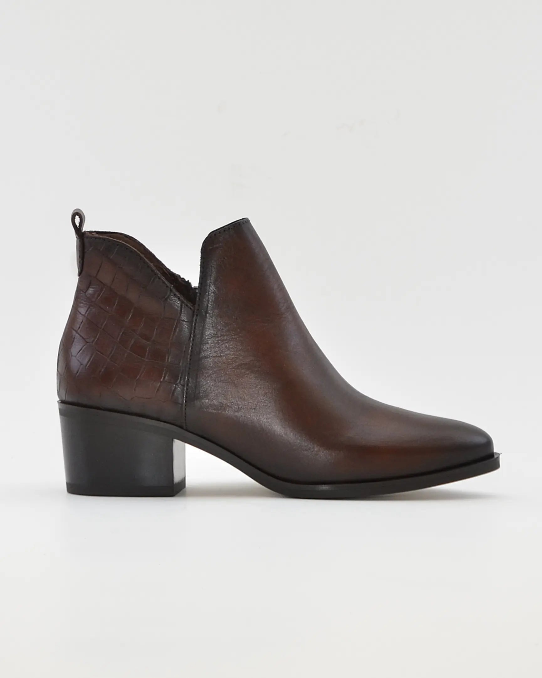 BOTIN MUJER COWBOY PIEL MARRÓN KAOLA 3056