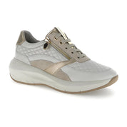 DEPORTIVO MUJER CORDON Y CREMALLERA BLANCO ORO 221620
