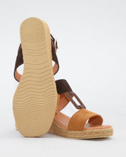 SANDALIA CUÑA MUJER BICOLOR KAOLA 1121