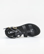 SANDALIA ROMANA MUJER PIEL COLOR NEGRO LACOMBA PERIWINCLE