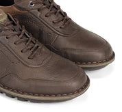 ZAPATO CASUAL MARRON ENGRASADO CORDON F2259 ALVIN G.CAFÉ
