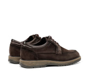ZAPATO CASUAL HOMBRE SERRAJE MARRON CON CORDON FLUCHOS BUGGY F2320 CAFÉ