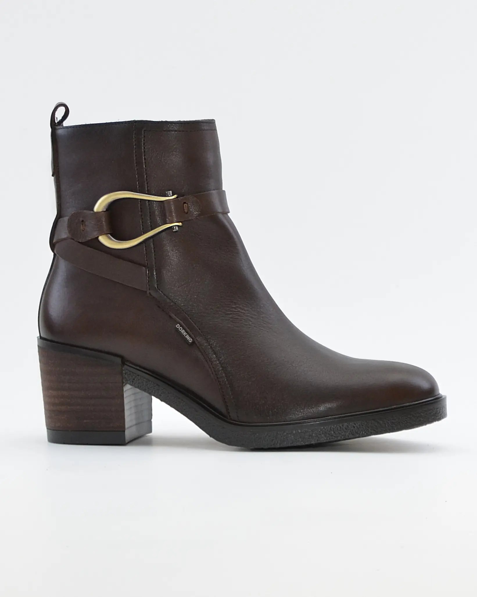 BOTIN MUJER MARRON CHOCOLATE TACON ANCHO DORKING by FLUCHOS D9754 CAFÉ