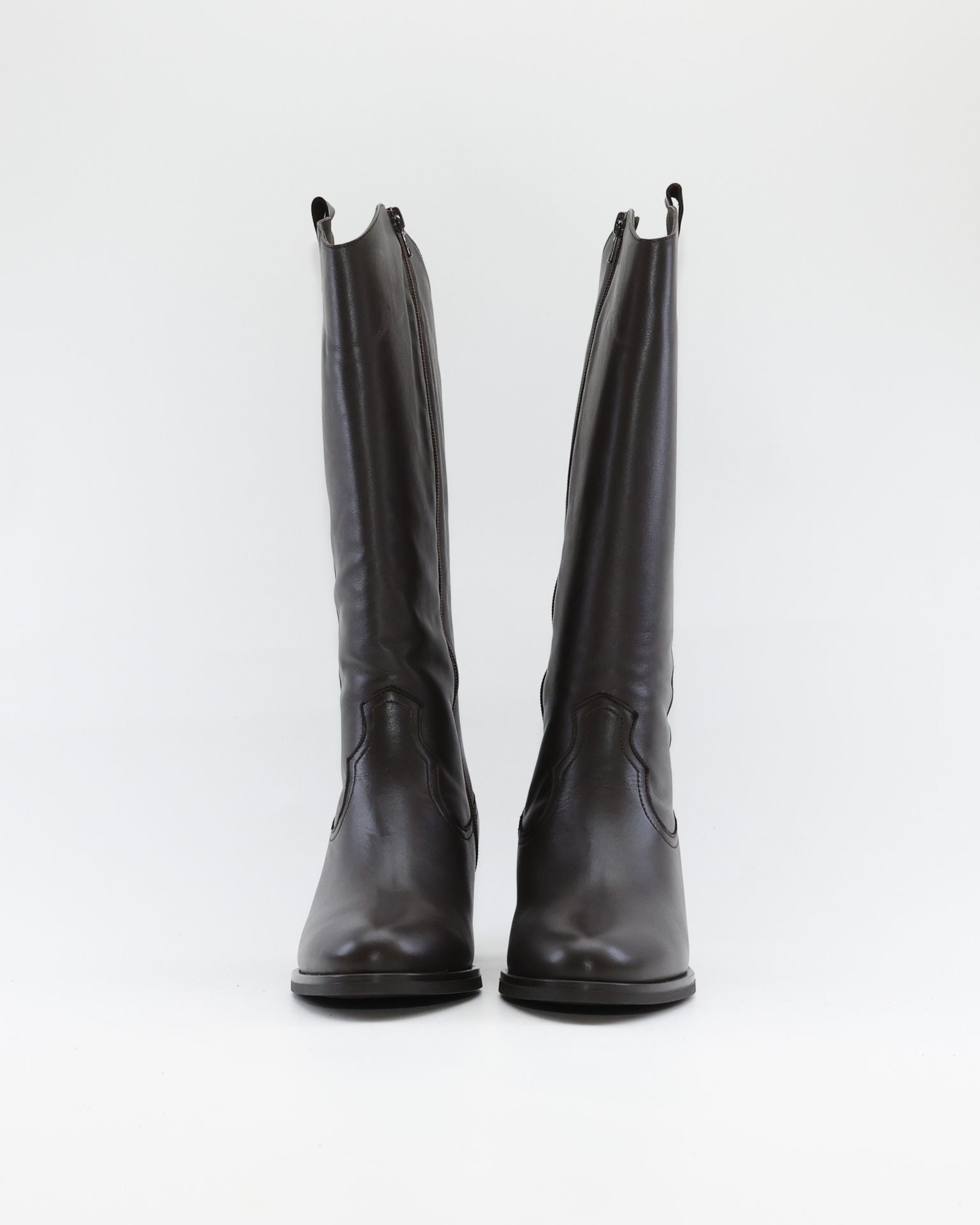BOTA ALTA MUJER ANCHO ESPECIAL DE GEMELO ANCHO PIESANTO 235461 XL NATUR CAOBA
