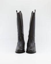 BOTA ALTA MUJER ANCHO ESPECIAL DE GEMELO ANCHO PIESANTO 235461 XL NATUR CAOBA