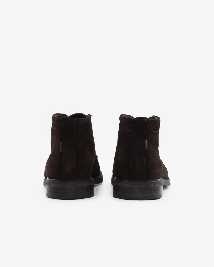 BOTINES CORDON HOMBRE FLUCHOS SERRAJE MARRON F2498 NANTES AFELPADO CAFÉ