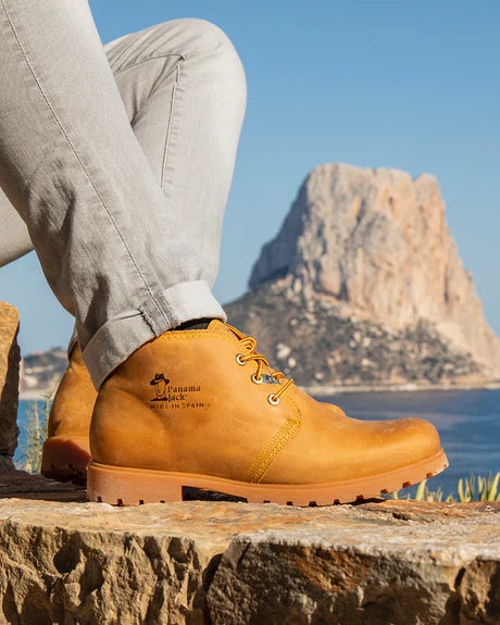 BOTA HOMBRE PANAMA JACK BAJA AMARILLO VINTAGE