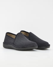 ZAPATILLAS DE CASA CERRADA HOMBRE SALVI 08D-000 DRAKO NEGRO LISO