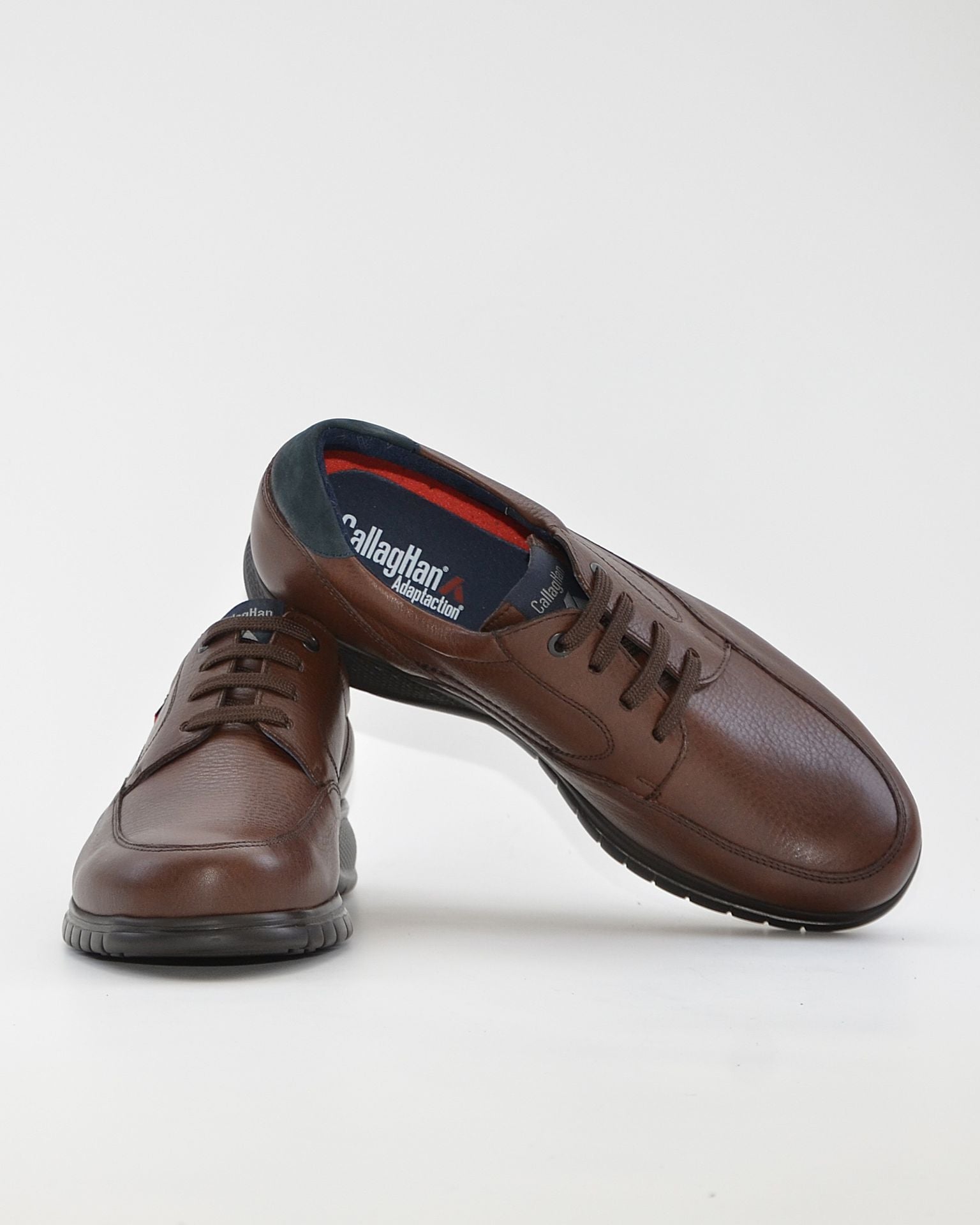 ZAPATO HOMBRE CORDON COLOR CALLAGHAN MARRON 12700 SUELA EXTRALIGHT