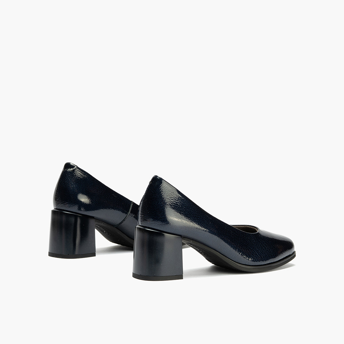 ZAPATO SALON CHAROL MARINO TACON CUADRADO 10830