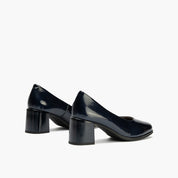 ZAPATO SALON CHAROL MARINO TACON CUADRADO 10830
